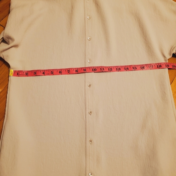 Aritzia Babaton Glen Tie Waist shirt dress. Beige. Size S. Collar. - Picture 9 of 10